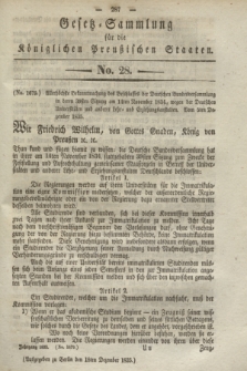 Gesetz-Sammlung für die Königlichen Preußischen Staaten. 1835, No. 28 (18 Dezember)