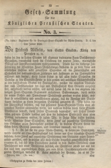 Gesetz-Sammlung für die Königlichen Preußischen Staaten. 1836, No. 3 (16 Februar)