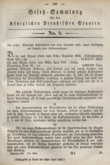 Gesetz-Sammlung für die Königlichen Preußischen Staaten. 1836, No. 9 (29 April)