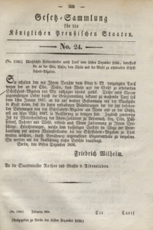 Gesetz-Sammlung für die Königlichen Preußischen Staaten. 1836, No. 24 (31 Dezember)