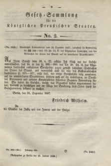 Gesetz-Sammlung für die Königlichen Preußischen Staaten. 1838, No. 2 (29 Januar)