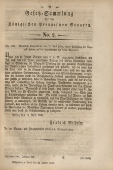 Gesetz-Sammlung für die Königlichen Preußischen Staaten. 1839, No. 2 (22 Januar)