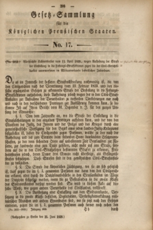 Gesetz-Sammlung für die Königlichen Preußischen Staaten. 1839, No. 17 (25 Juni)