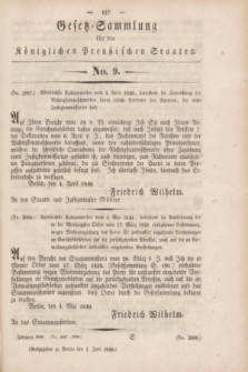 Gesetz-Sammlung für die Königlichen Preußischen Staaten. 1840, No. 9 (1 Juni)