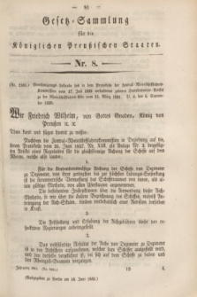 Gesetz-Sammlung für die Königlichen Preußischen Staaten. 1841, Nr. 8 (14 Juni)