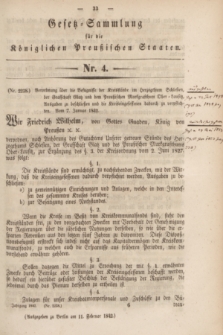 Gesetz-Sammlung für die Königlichen Preußischen Staaten. 1842, Nr. 4 (11 Februar)