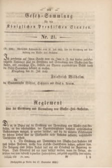 Gesetz-Sammlung für die Königlichen Preußischen Staaten. 1842, Nr. 21 (17 September)