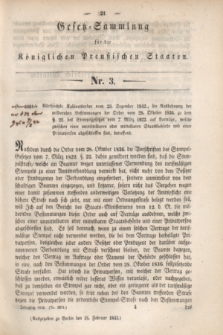 Gesetz-Sammlung für die Königlichen Preußischen Staaten. 1843, Nr. 3 (18 Februar)