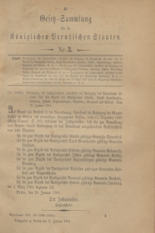 Gesetz-Sammlung für die Königlichen Preußischen Staaten. 1904, Nr. 3 (11 Februar)