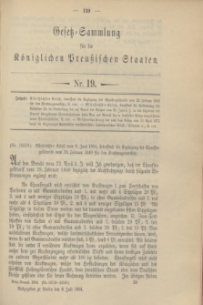 Gesetz-Sammlung für die Königlichen Preußischen Staaten. 1904, Nr. 19 (8 Juli)