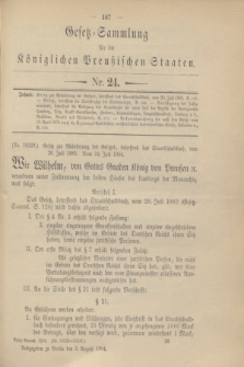 Gesetz-Sammlung für die Königlichen Preußischen Staaten. 1904, Nr. 24 (3 August)
