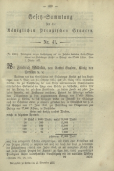 Gesetz-Sammlung für die Königlichen Preußischen Staaten. 1855, Nr. 41 (13 November)