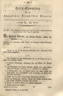 Gesetz-Sammlung für die Königlichen Preußischen Staaten. 1856, Nr. 18 (30 April)