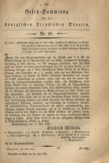 Gesetz-Sammlung für die Königlichen Preußischen Staaten. 1856, Nr. 28 (13 Juni)