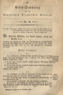Gesetz-Sammlung für die Königlichen Preußischen Staaten. 1856, Nr. 50 (27 September)