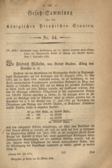 Gesetz-Sammlung für die Königlichen Preußischen Staaten. 1856, Nr. 54 (25 Oktober)
