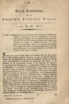 Gesetz-Sammlung für die Königlichen Preußischen Staaten. 1856, Nr. 57 (5 November)