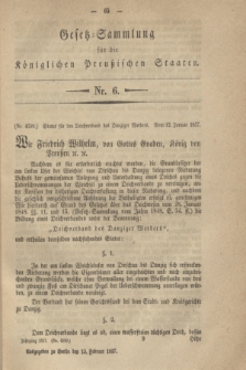 Gesetz-Sammlung für die Königlichen Preußischen Staaten. 1857, Nr. 6 (13 Februar)