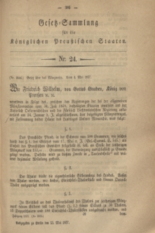 Gesetz-Sammlung für die Königlichen Preußischen Staaten. 1857, Nr. 24 (23 Mai)