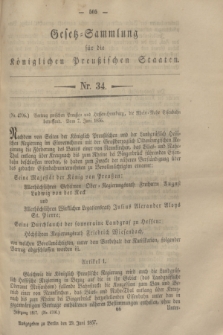 Gesetz-Sammlung für die Königlichen Preußischen Staaten. 1857, Nr. 34 (29 Juni)