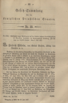 Gesetz-Sammlung für die Königlichen Preußischen Staaten. 1857, Nr. 35 (30 Juni)