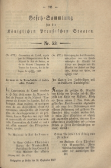 Gesetz-Sammlung für die Königlichen Preußischen Staaten. 1857, Nr. 53 (30 September)