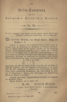 Gesetz-Sammlung für die Königlichen Preußischen Staaten. 1857, Nr. 55 (26 Oktober)