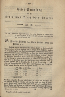 Gesetz-Sammlung für die Königlichen Preußischen Staaten. 1857, Nr. 60 (26 November)