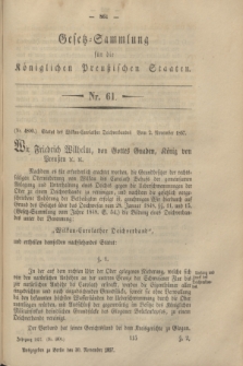 Gesetz-Sammlung für die Königlichen Preußischen Staaten. 1857, Nr. 61 (30 November)