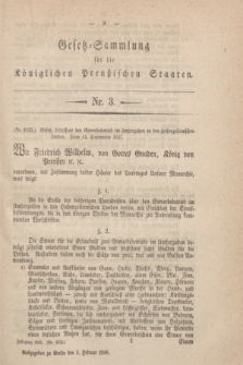 Gesetz-Sammlung für die Königlichen Preußischen Staaten. 1858, Nr. 3 (5 Februar)