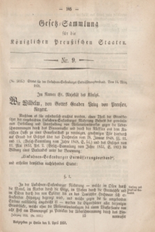 Gesetz-Sammlung für die Königlichen Preußischen Staaten. 1859, Nr. 9 (April)