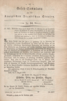 Gesetz-Sammlung für die Königlichen Preußischen Staaten. 1859, Nr. 34 (23 September)