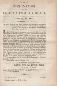 Gesetz-Sammlung für die Königlichen Preußischen Staaten. 1859, Nr. 39 (22 Oktober)