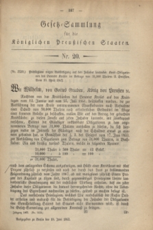 Gesetz-Sammlung für die Königlichen Preußischen Staaten. 1862, Nr. 20 (18 Juni)