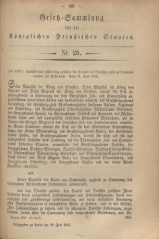 Gesetz-Sammlung für die Königlichen Preußischen Staaten. 1865, Nr. 25 (29 Juni)