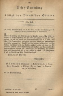 Gesetz-Sammlung für die Königlichen Preußischen Staaten. 1866, Nr. 34 (16 Juli)