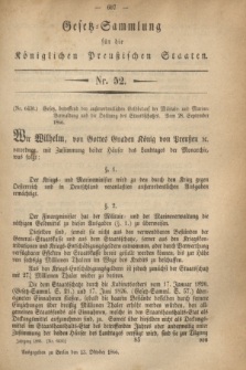 Gesetz-Sammlung für die Königlichen Preußischen Staaten. 1866, Nr. 52 (13 Oktober)