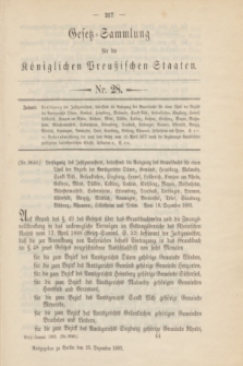 Gesetz-Sammlung für die Königlichen Preußischen Staaten. 1893, Nr. 28 (23 Dezember)