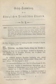 Gesetz-Sammlung für die Königlichen Preußischen Staaten. 1895, Nr. 2 (24 Januar)
