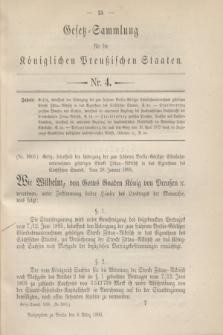 Gesetz-Sammlung für die Königlichen Preußischen Staaten. 1896, Nr. 4 (6 März)