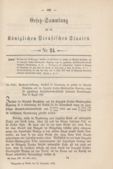 Gesetz-Sammlung für die Königlichen Preußischen Staaten. 1889, Nr. 24 (20 September)