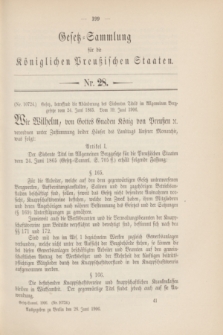 Gesetz-Sammlung für die Königlichen Preußischen Staaten. 1906, Nr. 28 (28 Juni)
