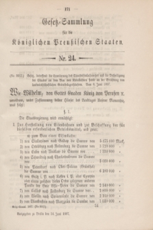 Gesetz-Sammlung für die Königlichen Preußischen Staaten. 1897, Nr. 24 (14 Juni)