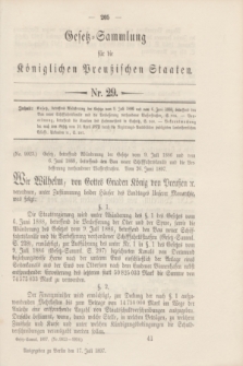 Gesetz-Sammlung für die Königlichen Preußischen Staaten. 1897, Nr. 29 (17 Juli)