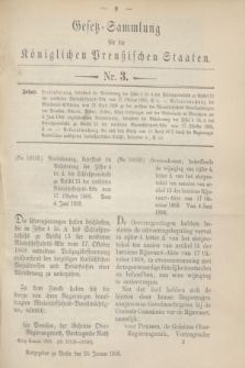 Gesetz-Sammlung für die Königlichen Preußischen Staaten. 1900, Nr. 3 (24 Januar)