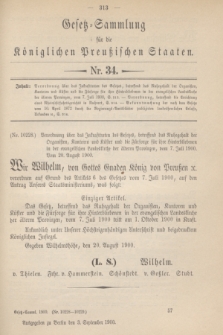 Gesetz-Sammlung für die Königlichen Preußischen Staaten. 1900, Nr. 34 (3 September)