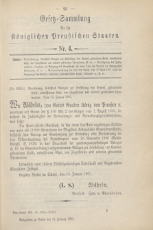 Gesetz-Sammlung für die Königlichen Preußischen Staaten. 1901, Nr. 4 (13 Februar)