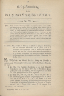 Gesetz-Sammlung für die Königlichen Preußischen Staaten. 1901, Nr. 21 (28 Juni)