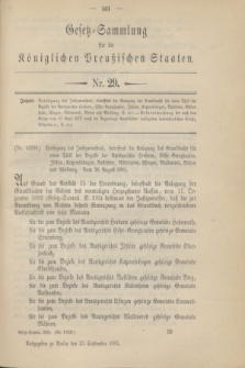 Gesetz-Sammlung für die Königlichen Preußischen Staaten. 1901, Nr. 29 (13 September)