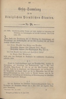 Gesetz-Sammlung für die Königlichen Preußischen Staaten. 1902, Nr. 28 (30 Juni)